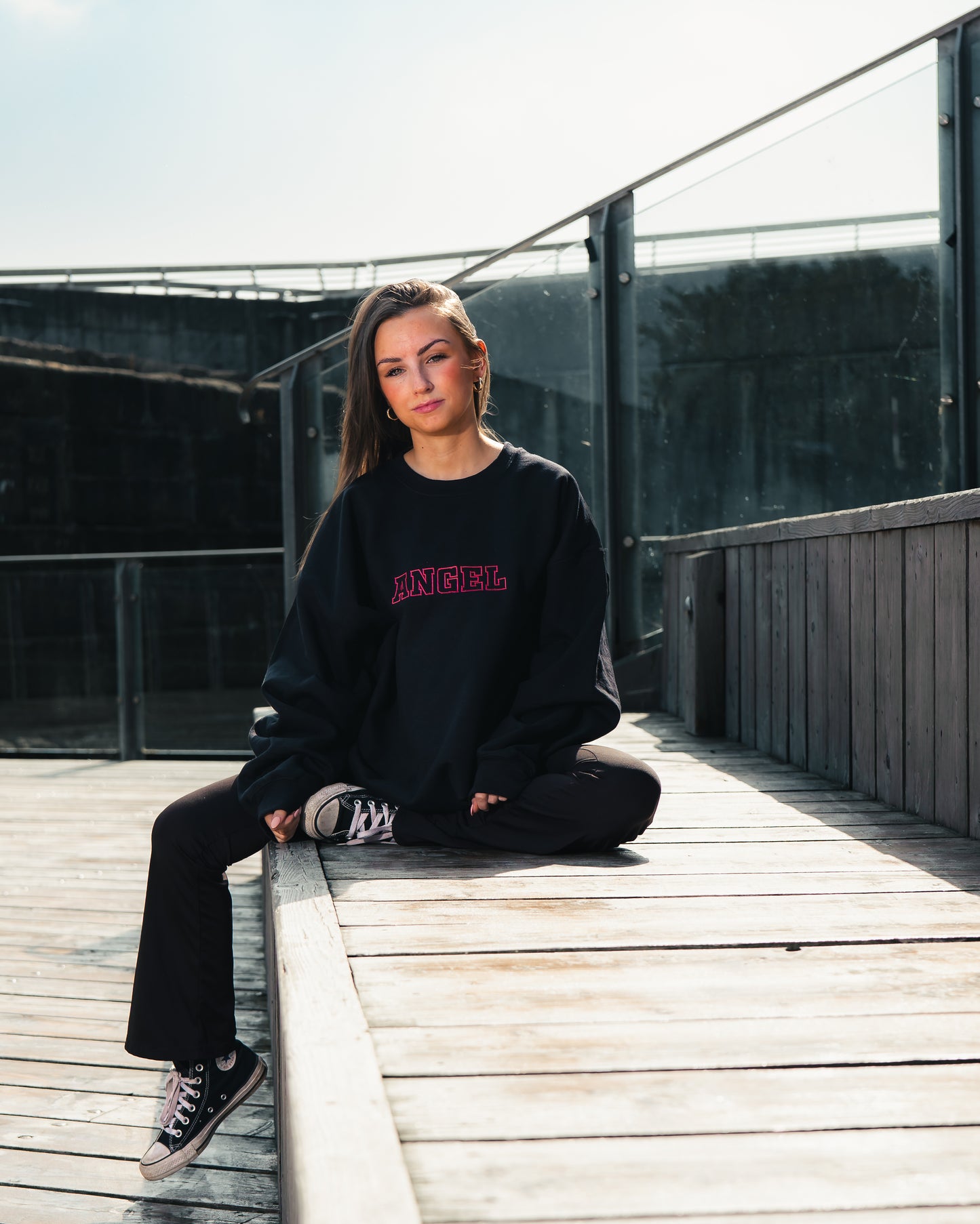 Angel Embroidered Sweatshirt